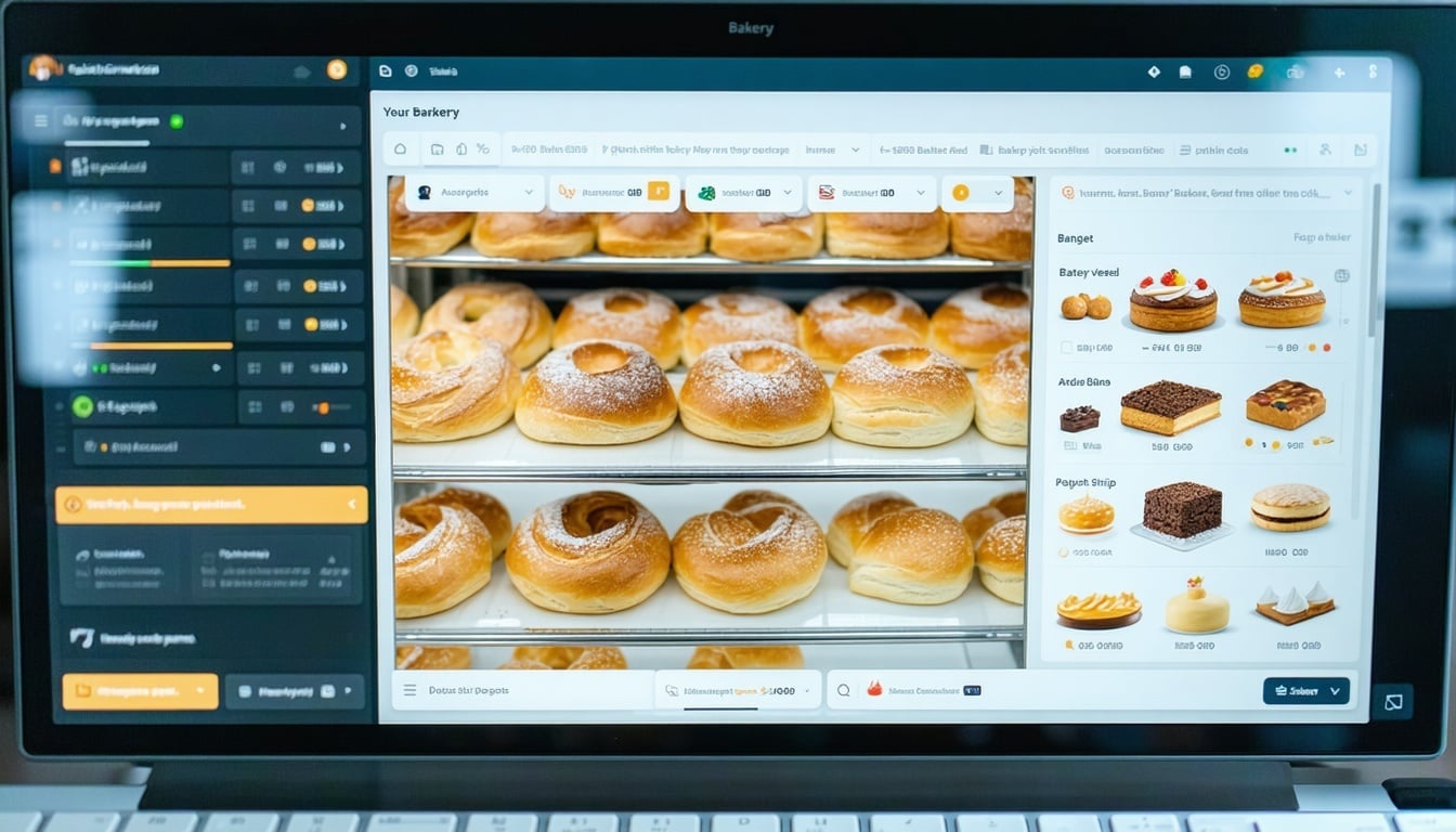 Bakery production planning on digital dashboard